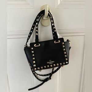 Authentic Valentino Garavani Black Micro Rockstud Bag